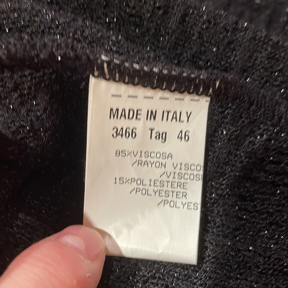 EUC SZ 14 RED/BLACK WOOL JACKET KNIT IN ITALY BY DESIGNER STIZZOLI GORGEOUS! - Picture 7 of 9